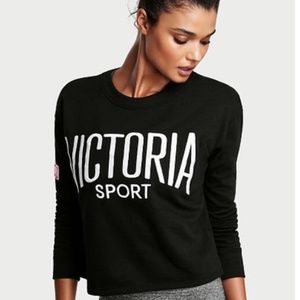 Black Victoria Sport Sweatshirt